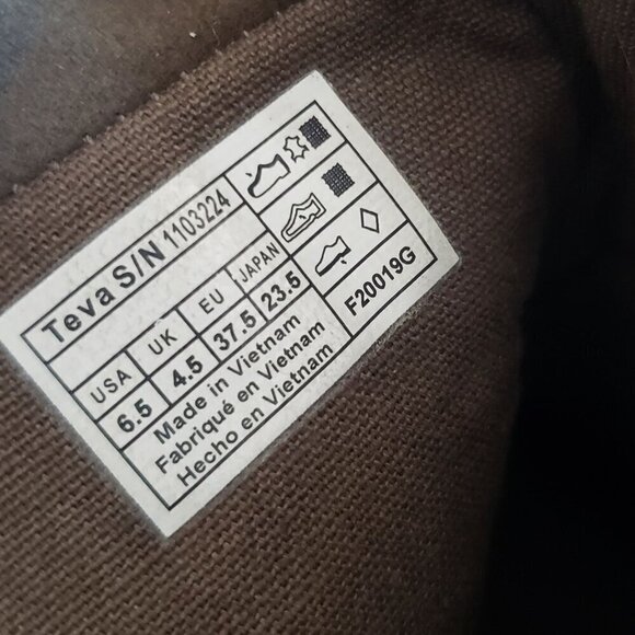 Teva Ellery Ankle Waterproof Distressed Leather Boots Olive Green Sz Women's 6.5 - Picture 12 of 12